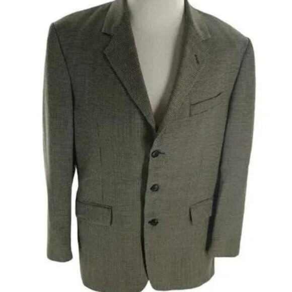 Gianfranco Ruffini Jacket Mens 43R Notched Lapel Wool Blazer Sport Coat Jacket - Picture 1 of 10